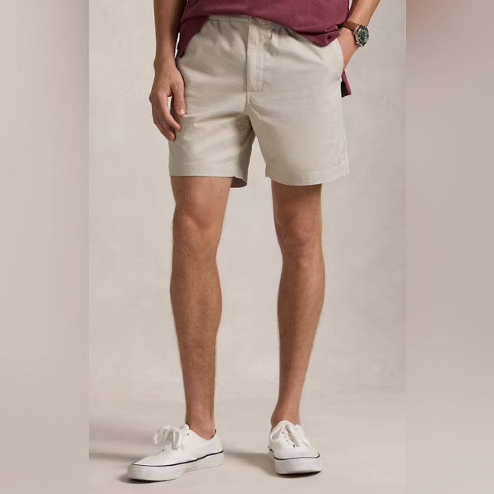Polo Ralph Lauren 6-Inch Prepster Stretch Chino Short - Classic Stone | NWT | LG